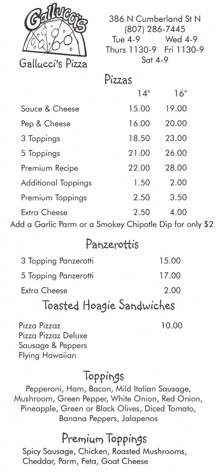 menu image